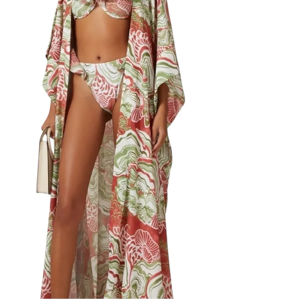 Andrea Iyamah Gamba Abstract Mushroom Robe/Dress One Size NWT